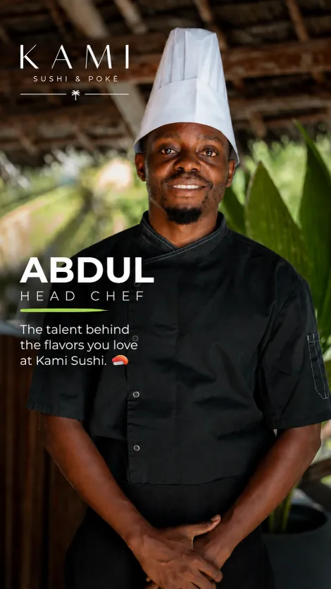 Abdul, Head Chef at KAMI Sushi