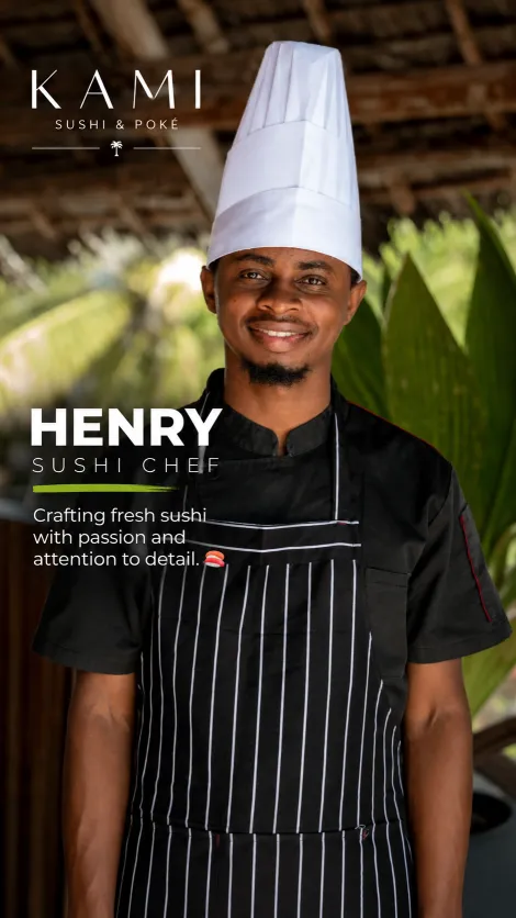Henry, Sushi Chef at KAMI Sushi
