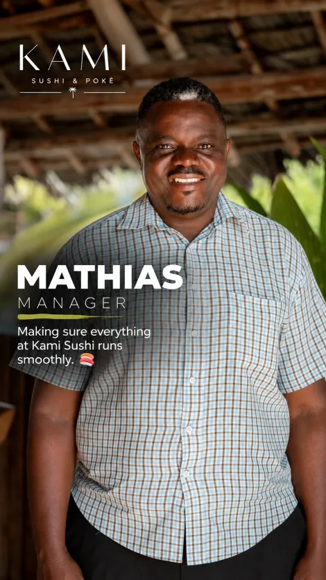 Mathias, Manager at KAMI Sushi